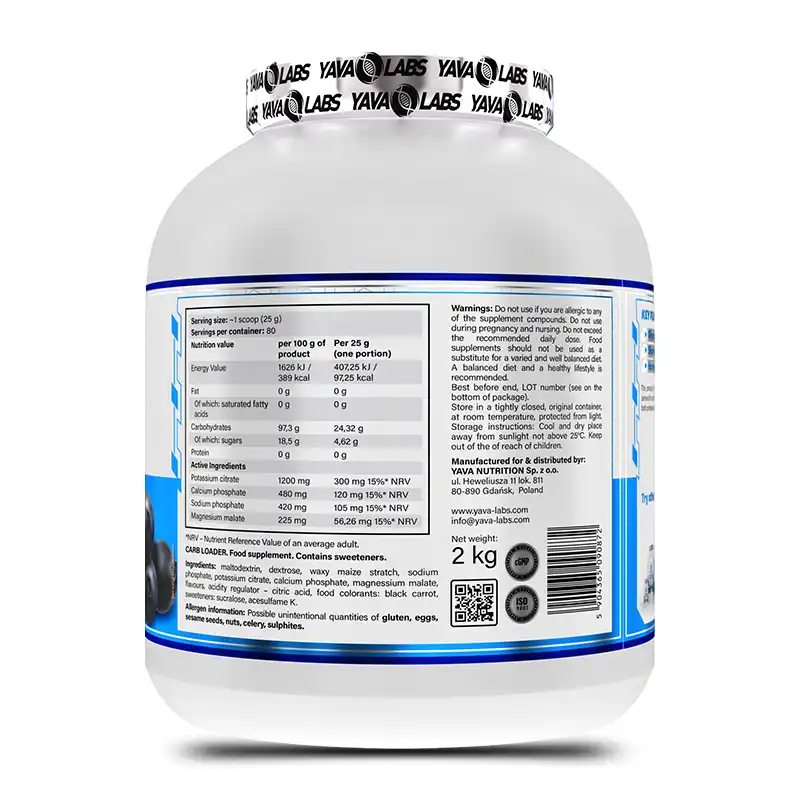 CARB LOADER 2KG - YAVA LABS
