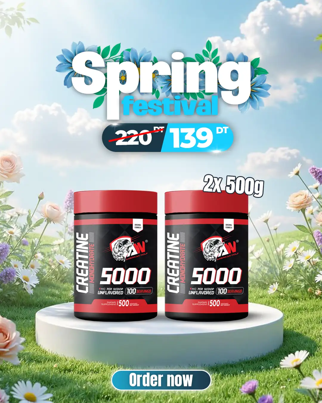 DOUBLE CRÉATINE 500G